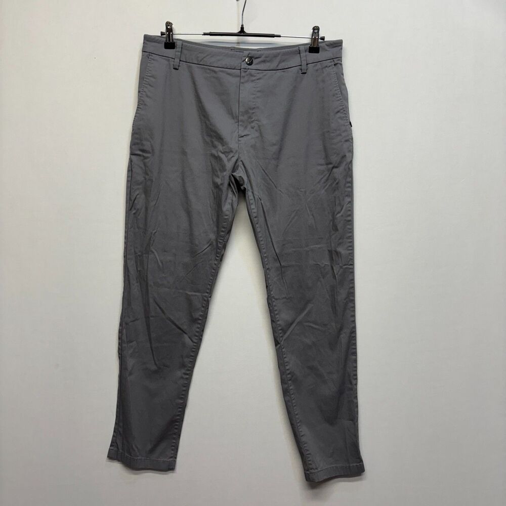 Bird Dogs Men Lined Performance Chino Pants Size 34x30 Gray C068 -25